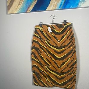 Knit pencil skirt